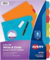 AVERY Big Tab Write & Erase Dividers, 8-Tab Set (16130)