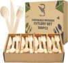 Rollay Biodegradable Wooden Cutlery Set – 360 PCS