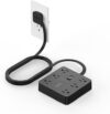 TESSAN Black Surge Protector Power Strip, 5 FT
