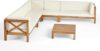 Christopher Knight Home Brava Outdoor Acacia Wood Sectional Sofa Set