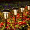 GIGALUMI Bright Solar Outdoor Garden Lights 6 Pack