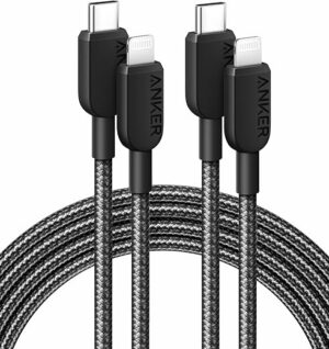 Anker Cable [2pack 6ft Braided], 310 USB C To Lightning Cable