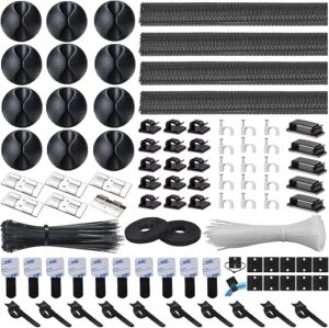 Whellen Cable Management Kit: 288 PCS Cord Organizer