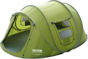 VEVOR Camping Tent, 9.2 x 6.6 x 4.3 ft, Pop Up Tent