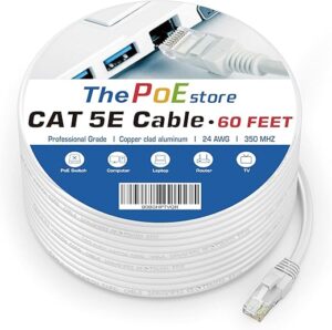 ThePoEstore Cat 5e Ethernet Cable 60 Ft