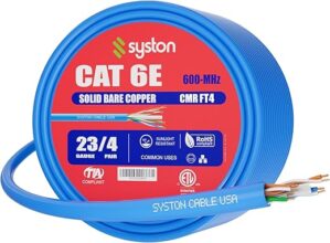 Cat 6E Ethernet Network Cable – 100 FT