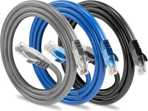 MAXLIN CABLE Cat6 Ethernet Cable 10ft Multicolored