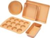 Amazon Basics Ceramic Nonstick Bakeware Set, 5-Piece