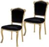 Design Toscano Chateau de Compiegne Carved Chairs, Gold