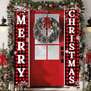 Ivenf Christmas Outdoor Yard Porch Sign Set