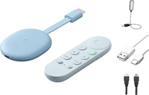 Google Chromecast With Google TV (4K) – Sky Blue