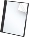 Oxford Clear Front Report Covers, Black, Letter Size (55806EE)