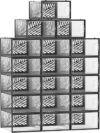 SONGMICS Clear Shoe Boxes, Set Of 18, ULSP106B18