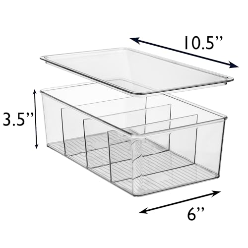 ClearSpace Plastic Pantry Storage Bins With Dividers - Image 4