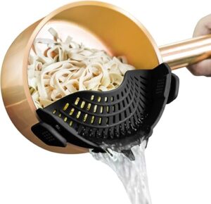 AUOON Clip On Silicone Strainer For Pots