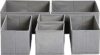 Amazon Basics Cloth Drawer Organizer Boxes, Set of 6