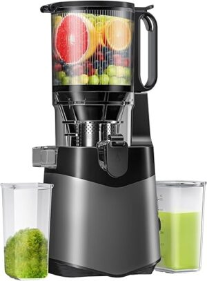 LUIXXN Cold Press Juicer, 6.8″ Large Chute
