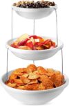 Masirs Collapsible 3-Tier Bowl: Decorative Design