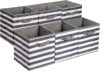 Amazon Basics Collapsible Fabric Storage Cube Organizer, Pack Of 6