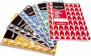 Amazon Basics College Ruled Spiral Notebook, 5-Pack