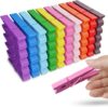 HONGYUTAI Colored Wooden Clothespins, 50PCS, 2.9inch