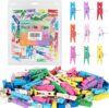 DOSEWART Colorful Push Pin Clips, 60 Pcs