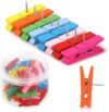 Joyberg Colorful Push Pin With Wooden Clips