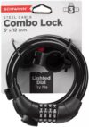 Schwinn Combo Lock With Light, SW78502-3
