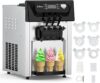 PioneerWorks Commercial Soft Ice Cream Machine, 3 Flavors