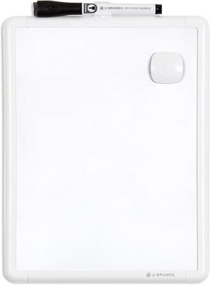 U Brands Contempo Magnetic Dry Erase Board, 8.5"x11