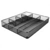 Amazon Basics Desk Drawer Organizer, Metal Mesh, Black