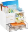 Marbrasse Desk Organizer With Drawers And Compartments