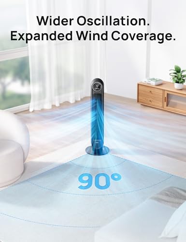 Dreo Tower Fan With 25ft/s Velocity - Image 5