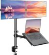 WALI Dual Monitor & Laptop Stand, Extra Tall (M002XLLP)