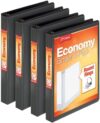 Cardinal Economy 1 Inch Binder, Black, 79512