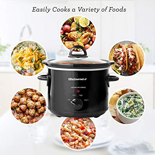 Elite Gourmet Electric Slow Cooker, Adjustable Temp, 3 Quart - Image 3