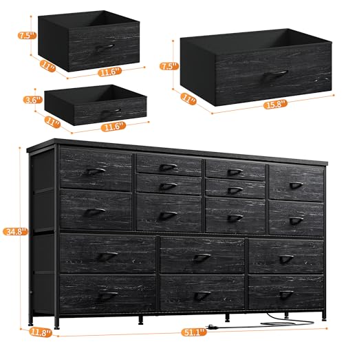 EnHomee Dresser TV Stand With Power Outlet - Image 3