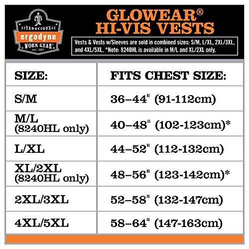 Ergodyne GloWear 8205HL Reflective Safety Vest, Orange - Image 4