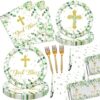 GREHUMOR Eucalyptus Baptism Communion Tableware Set