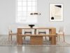 Transformer Table Expandable Natural Wood Dining Table Set