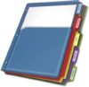 Cardinal Expanding Plastic Binder Dividers, 5-Tab (84012CB)