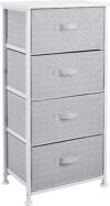 Amazon Basics Fabric 4-Drawer Storage Organizer, White