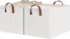 StorageWorks Fabric Storage Bins, Large Baskets, Beige