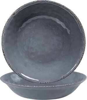 ZAROCRUS Farmhouse Large Melamine Serving Bowls Set