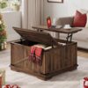 YITAHOME Farmhouse Lift Top Coffee Table