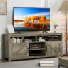 Viplive Farmhouse TV Stand With Ample Storage