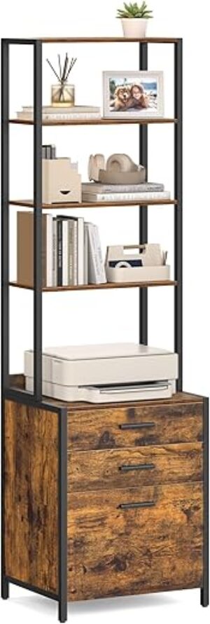 VASAGLE File Cabinet With Adjustable Shelves And Drawers