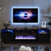 oneinmil Fireplace TV Stand With 36″ Electric Fireplace