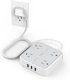 TESSAN Flat Plug Surge Protector Power Strip