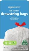 Amazon Basics Flextra Tall Kitchen Trash Bags, 13 Gallon